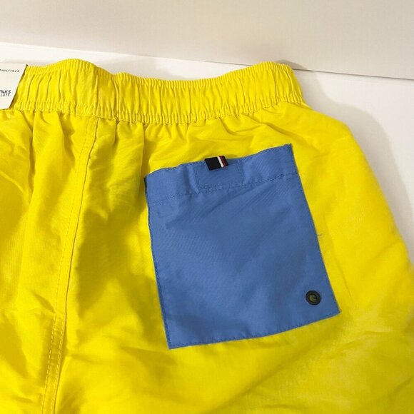 Tommy Hilfiger Yellow Swim Trunks Mens Size Medium - Picture 13 of 15